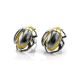 Amber Stud Earrings In Sterling Silver The Scarab, image , picture 2
