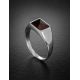 Bold Silver Ring With Cherry Amber The London, Ring Size: 12 / 21.5, image , picture 2