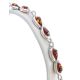 Cognac Amber Link Bracelet In Silver The Amour, image , picture 2