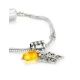 Metal Charm With Lemon Amber The Butterfly, image , picture 2
