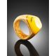Exotic Style Wooden Amber Ring The Indonesia, Ring Size: 8 / 18, image , picture 2