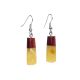 Handmade Amber Dangle Earrings With Padauk Wood The Indonesia, image , picture 3