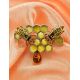 Designer Amber Brooch In Sterling Silver The Bee, image , picture 3