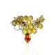 Designer Amber Brooch In Sterling Silver The Bee, image , picture 4