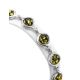 Silver Link Bracelet With Green Amber The Berry, image , picture 2