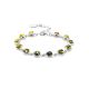 Silver Link Bracelet With Green Amber The Berry, image , picture 5