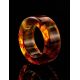 Cognac Amber Band Ring The Magma, image , picture 2