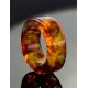 Cognac Amber Band Ring The Magma, image , picture 4