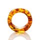 Cognac Amber Band Ring The Magma, image , picture 6
