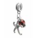 Metal Charm With Cherry Amber The Starfish, image , picture 3