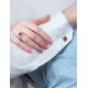Stylish Geometric Cufflinks With Cognac Amber In Silver The Ithaca, image , picture 3