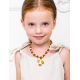 Amber Teething Necklace With Angel Shaped Pendant, image , picture 3