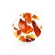 Cognac Amber Adjustable Ring With Jewelry Polymer The Dalmatian, Ring Size: Adjustable, image , picture 3