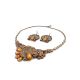Braided Textile Earrings With Amber And Crystals The India, image , picture 3