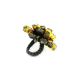 Green Amber Ring The Chrysanthemum, Ring Size: Adjustable, image , picture 3