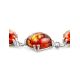 Cognac Amber Bracelet In Sterling Silver The Byzantium, image , picture 2