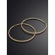 Chic Ribbed Gold Hoop Earrings, image , picture 2