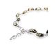 Sterling Silver Link Bracelet With Green Amber, image , picture 5