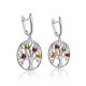 Fabulous Silver Amber Earrings The Tree of Life, image , picture 4
