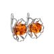 Floral Amber Earrings In Sterling Silver The Daisy, image , picture 3