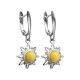 Sterling Silver Dangles With Honey Amber The Helios, image , picture 4