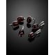 Cherry Amber Oval Earrings In Silver The Goji, image , picture 4