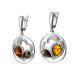 Fabulous Amber Dangle Earrings In Sterling Silver The Eagles, image , picture 3