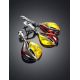 Silver Dangles With Multicolor Amber The Sunrise, image , picture 5