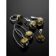Green Amber Dangle Earrings In Sterling Silver The Furor, image , picture 4