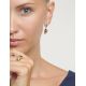 Adorable Silver Drop Earrings With Cognac Amber The Bee, image , picture 2