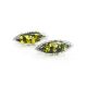 Green Amber Earrings In Sterling Silver The Ballade, image , picture 3