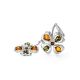 Multicolor Amber Earrings In Sterling Silver The Shamrock, image , picture 5