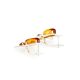 Stylish Cognac Amber Earrings In Sterling Silver The Pegasus, image , picture 3