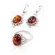Drop Amber Earrings In Sterling Silver The Carmen, image , picture 4