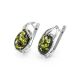 Green Amber Earrings In Sterling Silver The Palermo, image , picture 3