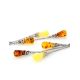 Multicolor Amber Earrings In Sterling Silver The Casablanca, image , picture 4