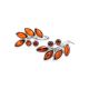 Sterling Silver Earrings With Cherry Amber The Verbena, image , picture 2