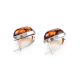 Cognac Amber Earrings In Sterling Silver The Goji, image , picture 6