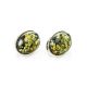 Green Amber Earrings In Sterling Silver The Goji, image , picture 3