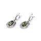 Green Amber Earrings In Sterling Silver The Ellas, image , picture 2
