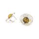 Silver Shell Earrings With Green Amber The Venus, image , picture 4