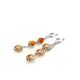 Amber Chain Dangle Earrings In Sterling Silver The Casablanca, image , picture 5