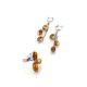Amber Chain Dangle Earrings In Sterling Silver The Casablanca, image , picture 6