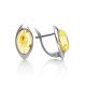 Lovely Silver Earrings With Lemon Amber The Amaranth, image , picture 3