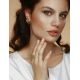 Amber Earrings In Sterling Silver Dahlia, image , picture 5