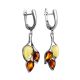Amber Earrings In Sterling Silver The Verbena, image , picture 4