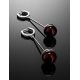 Silver Dangles With Cherry Amber The Paris, image , picture 2