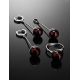 Silver Dangles With Cherry Amber The Paris, image , picture 6