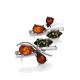 Multicolor Amber Earrings In Sterling Silver The Verbena, image , picture 4