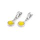 Wonderful Honey Amber Drop Earrings In Sterling Silver The Berry, image , picture 4